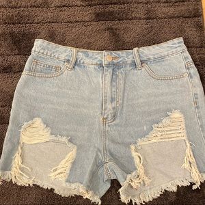 Denim shorts